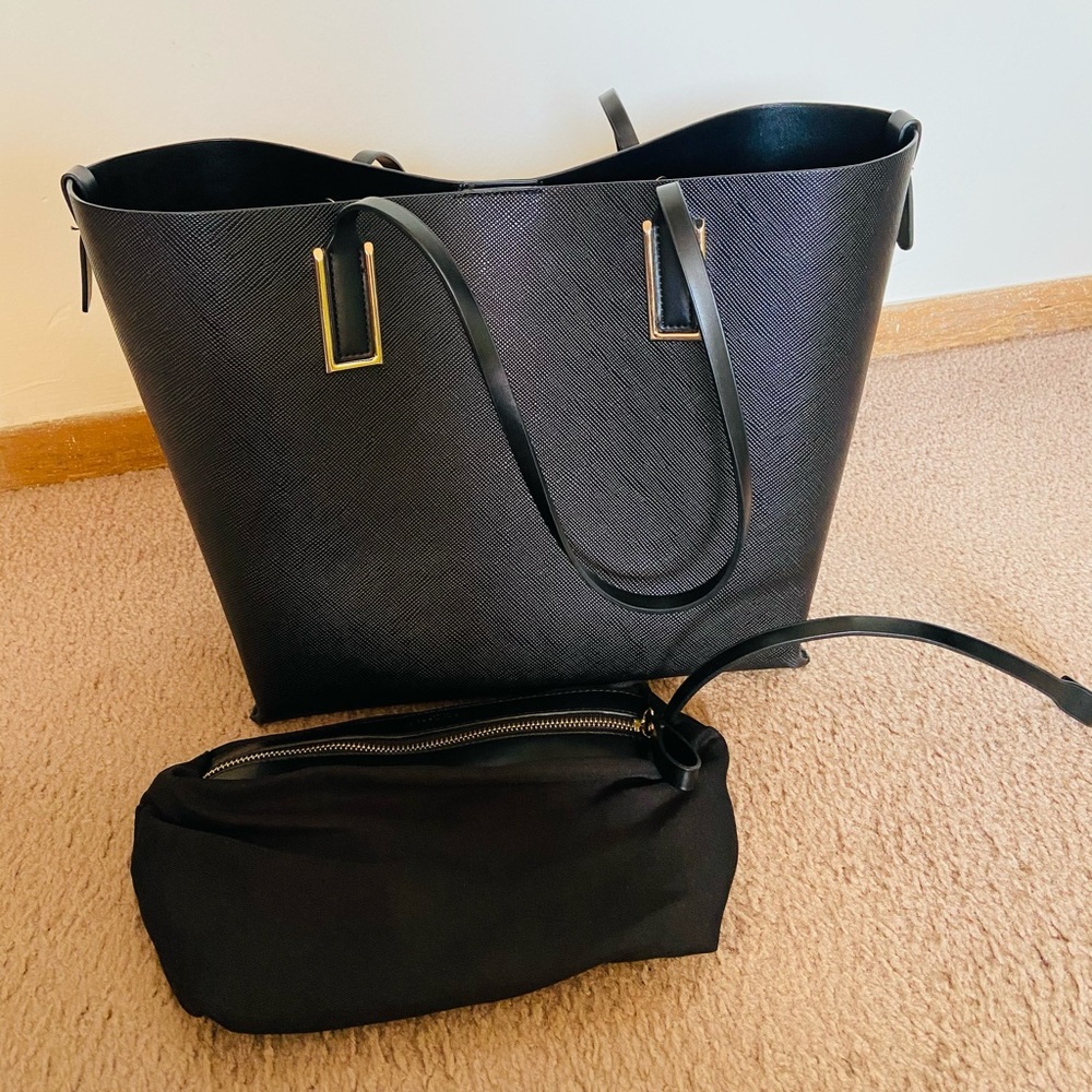 Zara black Tote bag